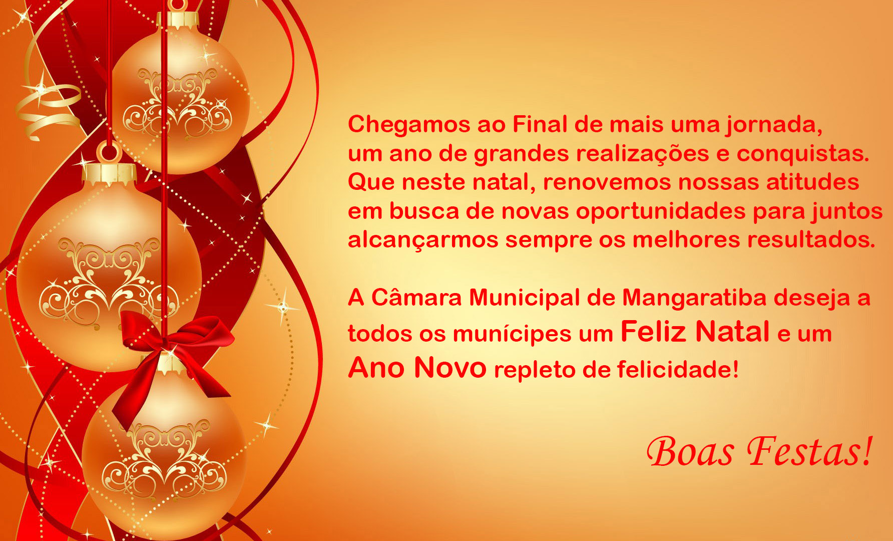 Boas Festas!